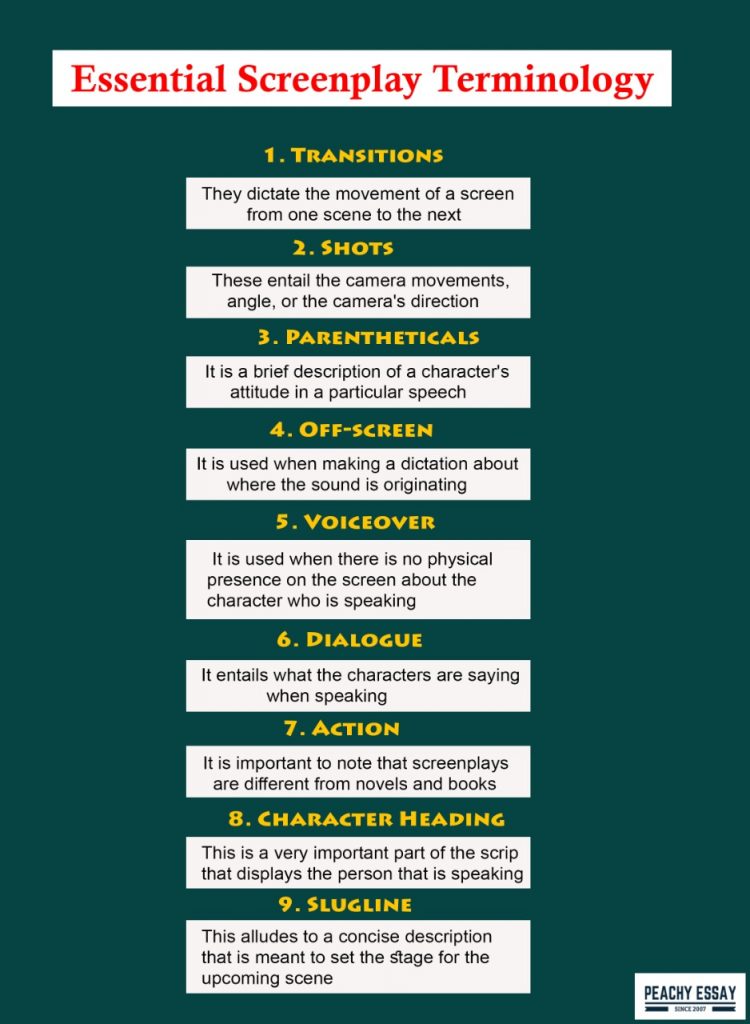 Screenplay Terminology